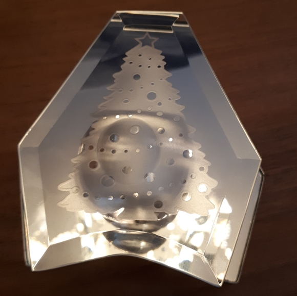 NEW Candle Holder Glass Mirror - Christmss Tree - Picture 4 of 10